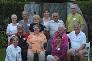 The twelve van Twuyver cousins reunited: 
Back row, from left to right: 
Gwendolyne, Robert, Fern, Linda, Eugene, Melvin. 
Middle row: Dennis, Sharon, Donna, David. 
Front row: Marlene and Janet.